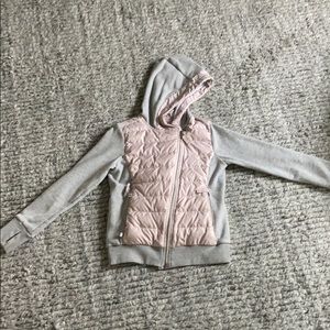 COPY - Girls Athleta light jacket pink and gray size 8-10